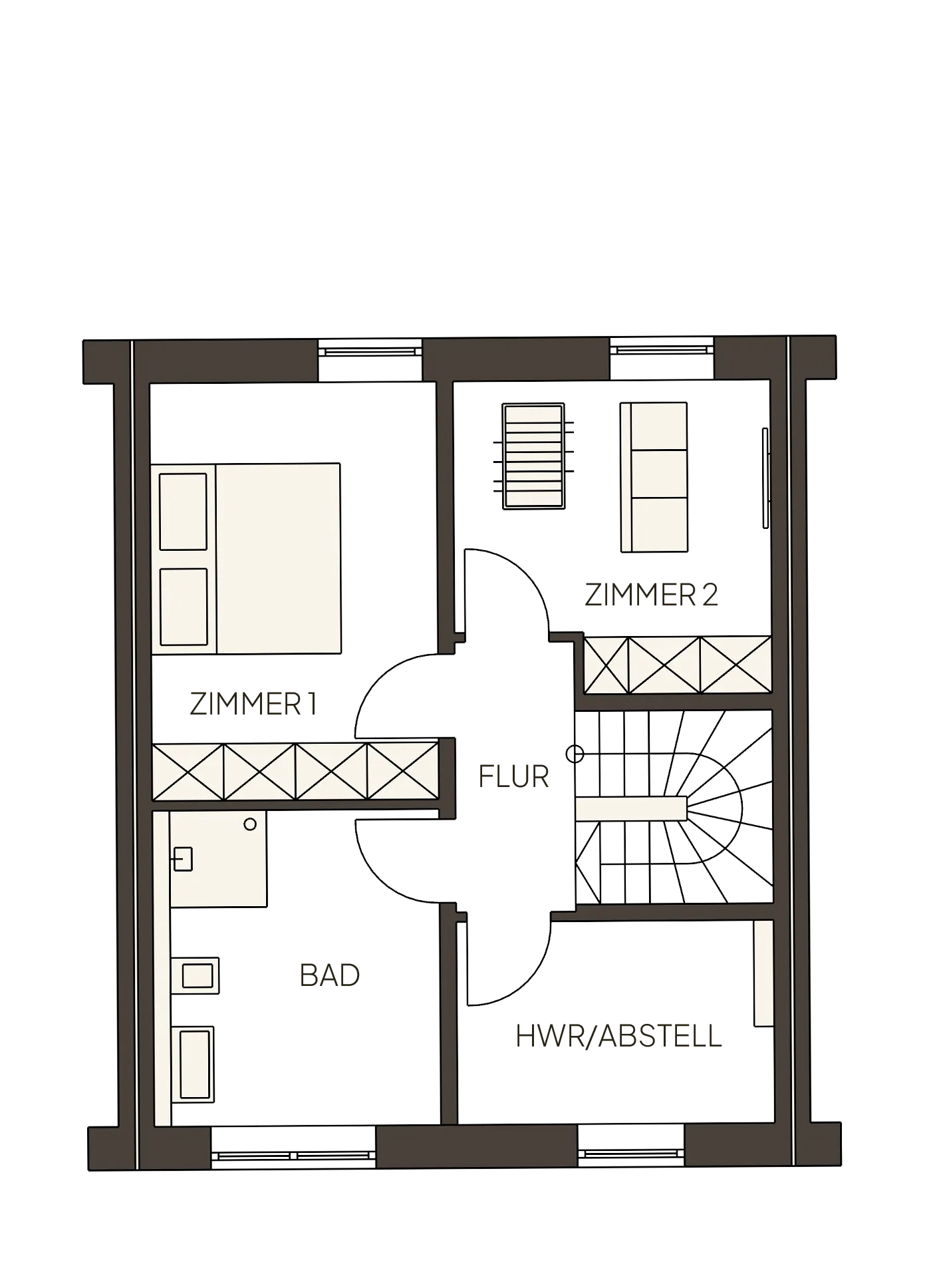 Grundriss Obergeschoss