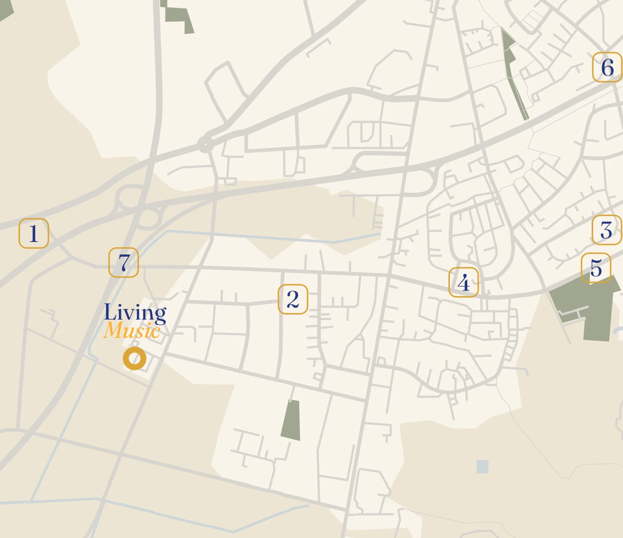 Lagekarte Bocholt-Mussum